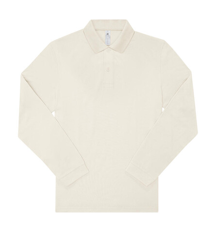 B &amp; C My Polo 180 LSL, Off White, 3XL bedrucken, Art.-Nr. 528420027