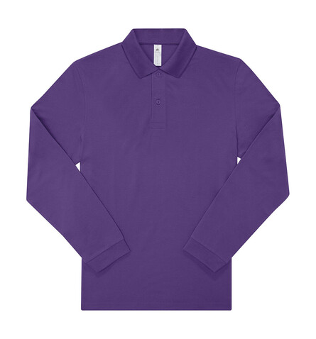 B &amp; C My Polo 180 LSL, Meta Lilac, XL bedrucken, Art.-Nr. 528423155