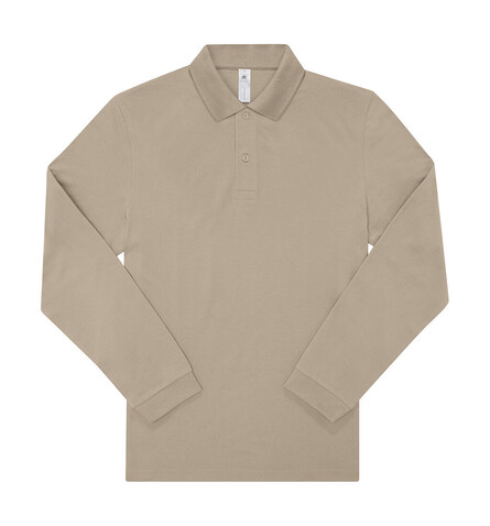 B &amp; C My Polo 180 LSL, Mastic, 2XL bedrucken, Art.-Nr. 528427116