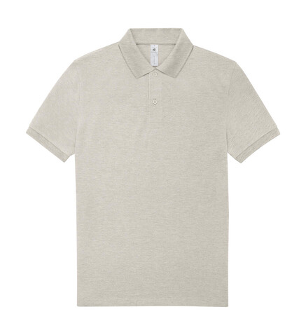 B &amp; C My Polo 210, Heather Grey Fog, 3XL bedrucken, Art.-Nr. 529421097