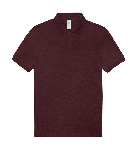 B &amp; C My Polo 210, Heather Burgundy, 3XL bedrucken, Art.-Nr. 529424527
