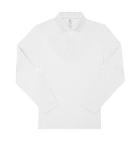 B &amp;amp; C My Polo 210 LSL, White, S bedrucken, Art.-Nr. 530420002
