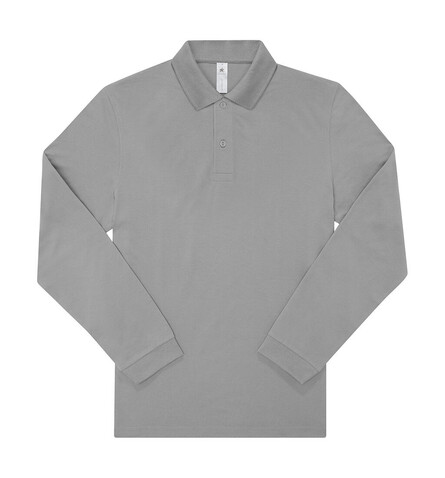 B &amp; C My Polo 210 LSL, Sport Grey, L bedrucken, Art.-Nr. 530421254