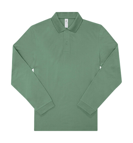 B &amp; C My Polo 210 LSL, Amalfi Green, M bedrucken, Art.-Nr. 530425153