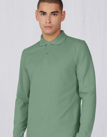 B &amp; C My Polo 210 LSL, White, S bedrucken, Art.-Nr. 530420002