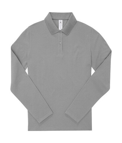 B &amp; C My Polo 180 LSL /Women, Sport Grey, M bedrucken, Art.-Nr. 533421254
