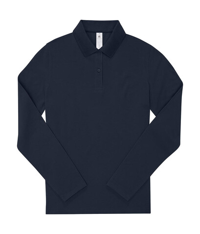 B &amp; C My Polo 180 LSL /Women, Navy, M bedrucken, Art.-Nr. 533422004