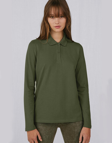 B &amp; C My Polo 180 LSL /Women, Camo Green, XS bedrucken, Art.-Nr. 533425292