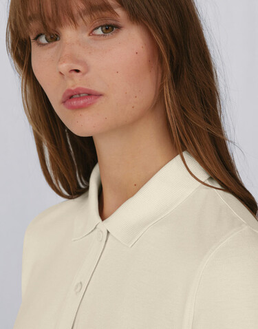 B &amp; C My Polo 180 LSL /Women, White, 3XL bedrucken, Art.-Nr. 533420008