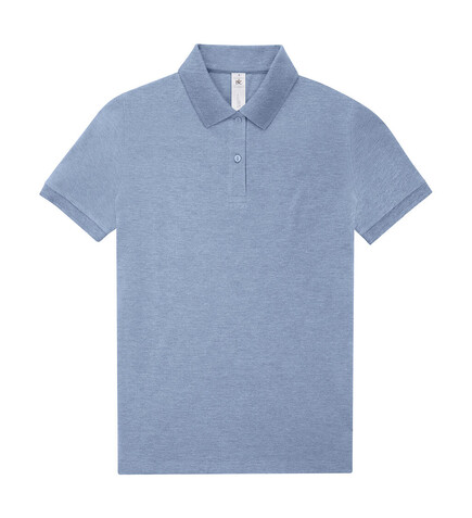 B &amp; C My Polo 210 /Women, Heather Blue, XS bedrucken, Art.-Nr. 534423292