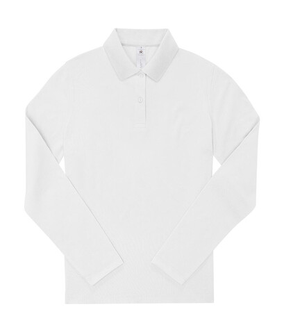 B &amp; C My Polo 210 LSL /Women, White, XL bedrucken, Art.-Nr. 535420006