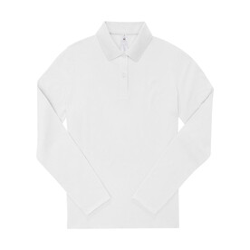 B &amp;amp; C My Polo 210 LSL /Women, White, XS bedrucken, Art.-Nr. 535420002