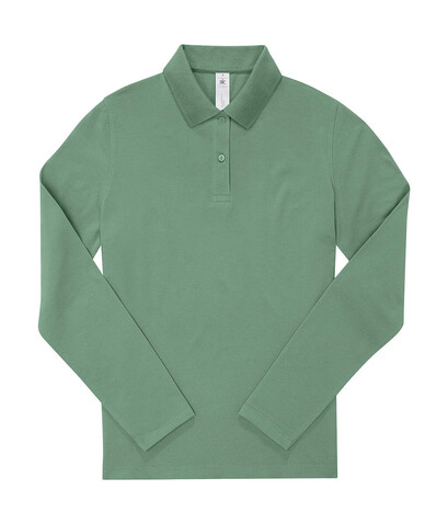 B &amp; C My Polo 210 LSL /Women, Amalfi Green, L bedrucken, Art.-Nr. 535425155
