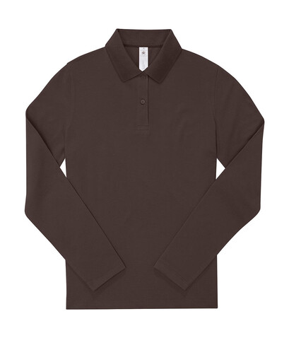 B &amp; C My Polo 210 LSL /Women, Roasted Coffee, M bedrucken, Art.-Nr. 535427064