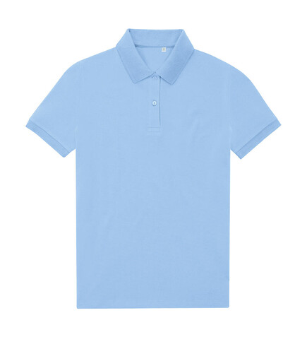 B &amp; C My Eco Polo 65/35 /Women, Lotus Blue, M bedrucken, Art.-Nr. 536423044