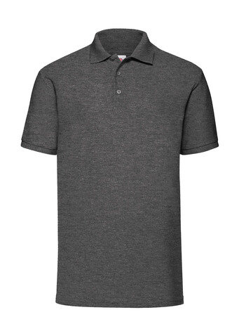 Fruit of the Loom 65/35 Polo, Dark Heather Grey, 3XL bedrucken, Art.-Nr. 539011268