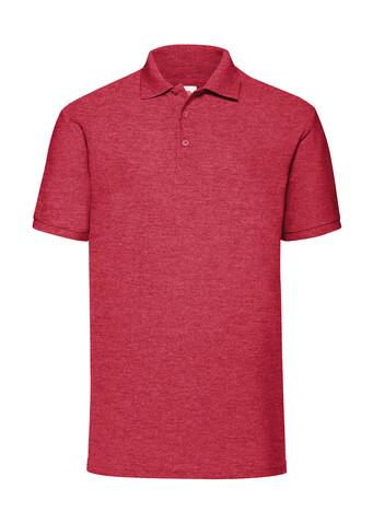 Fruit of the Loom 65/35 Polo, Heather Red, S bedrucken, Art.-Nr. 539014043
