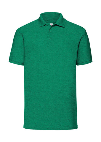 Fruit of the Loom 65/35 Polo, Heather Green, 2XL bedrucken, Art.-Nr. 539015157