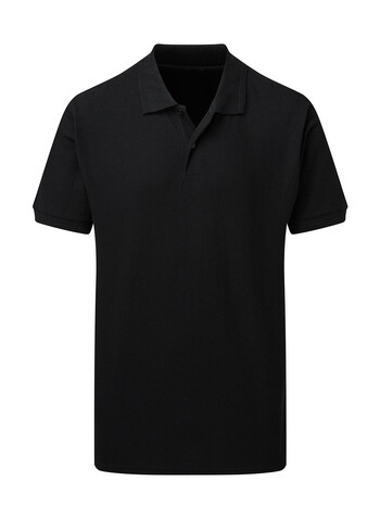 SG Poly Cotton Polo Men, Black, 4XL bedrucken, Art.-Nr. 539521019