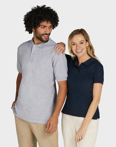 SG Poly Cotton Polo Men, Light Oxford, XL bedrucken, Art.-Nr. 539527196