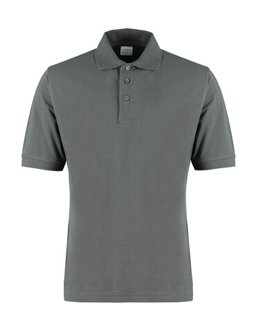 Kustom Kit Classic Fit Cotton Klassic Superwash® 60° Polo, Dark Grey, M bedrucken, Art.-Nr. 543111284