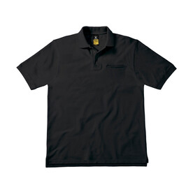B &amp;amp; C Energy Pro Workwear Pocket Polo, Black, S bedrucken, Art.-Nr. 543421013