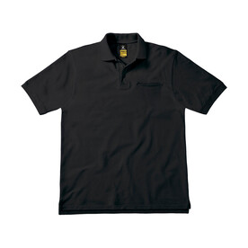 B & C Energy Pro Workwear Pocket Polo, Black, S bedrucken, Art.-Nr. 543421013 B & C Energy Pro Workwear Pocket Polo, Black, S bedrucken, Art.-Nr. 543421013