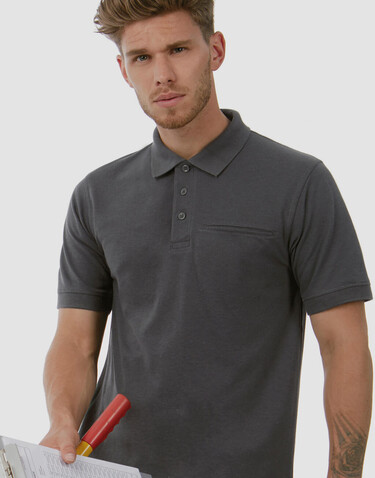 B & C Energy Pro Workwear Pocket Polo, Navy, 2XL bedrucken, Art.-Nr. 543422007 B & C Energy Pro Workwear Pocket Polo, Navy, 2XL bedrucken, Art.-Nr. 543422007