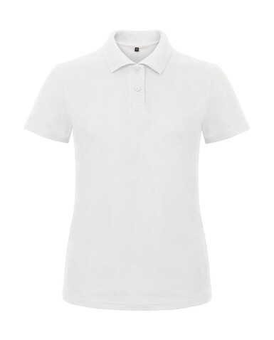 B &amp; C ID.001 /women Piqué Polo Shirt, White, XS bedrucken, Art.-Nr. 547420002
