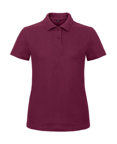 B &amp; C ID.001 /women Piqué Polo Shirt, Wine, 3XL bedrucken, Art.-Nr. 547424498