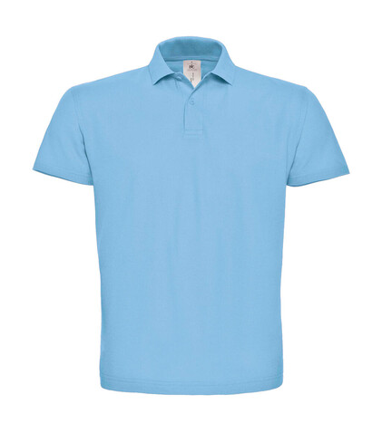 B &amp; C ID.001 Piqué Polo Shirt, Light Blue, L bedrucken, Art.-Nr. 548423225