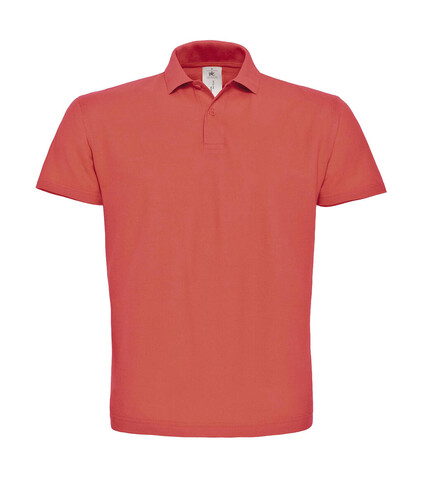 B &amp; C ID.001 Piqué Polo Shirt, Pixel Coral, L bedrucken, Art.-Nr. 548424305