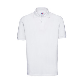 Russell Europe Men`s Classic Cotton Polo, White, XS bedrucken, Art.-Nr. 549000002 Russell Europe Men`s Classic Cotton Polo, White, XS bedrucken, Art.-Nr. 549000002