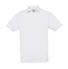 B &amp;amp; C Safran Piqué Polo, White, S bedrucken, Art.-Nr. 549420003
