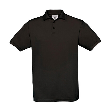 B &amp; C Safran Piqué Polo, Black, 3XL bedrucken, Art.-Nr. 549421018