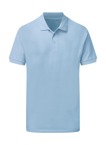 SG Cotton Polo Men, Sky, 3XL bedrucken, Art.-Nr. 549523208