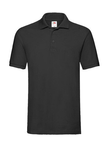 Fruit of the Loom Premium Polo, Black, 3XL bedrucken, Art.-Nr. 551011018