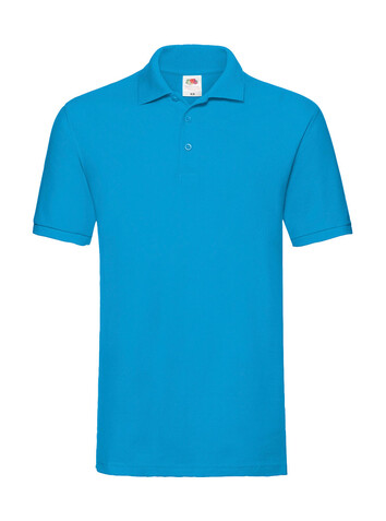Fruit of the Loom Premium Polo, Azure Blue, S bedrucken, Art.-Nr. 551013103 Fruit of the Loom Premium Polo, Azure Blue, S bedrucken, Art.-Nr. 551013103