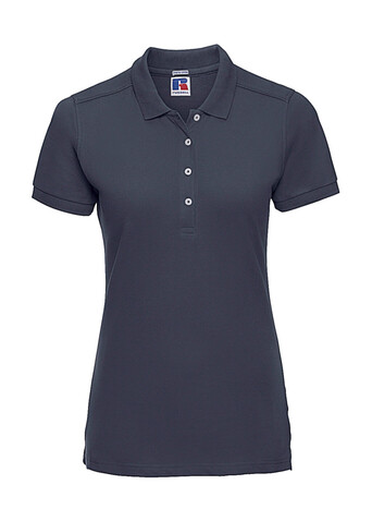Russell Europe Ladies` Fitted Stretch Polo, French Navy, XL bedrucken, Art.-Nr. 566002016