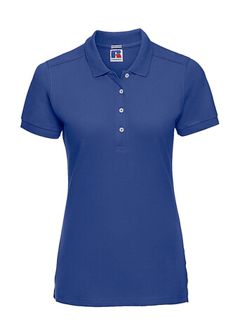 Russell Europe Ladies` Fitted Stretch Polo, Bright Royal, M bedrucken, Art.-Nr. 566003064