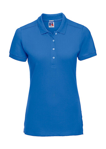 Russell Europe Ladies` Fitted Stretch Polo, White, XS bedrucken, Art.-Nr. 566000002