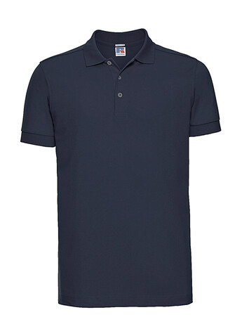 Russell Europe Men`s Fitted Stretch Polo, French Navy, 3XL bedrucken, Art.-Nr. 567002018