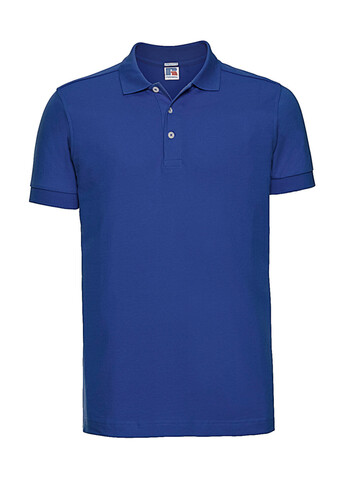 Russell Europe Men`s Fitted Stretch Polo, Bright Royal, M bedrucken, Art.-Nr. 567003064