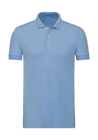 Russell Europe Men`s Fitted Stretch Polo, Sky, S bedrucken, Art.-Nr. 567003203