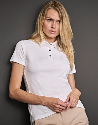 Tee Jays Ladies` Luxury Sport Polo, White, XL bedrucken, Art.-Nr. 571540006