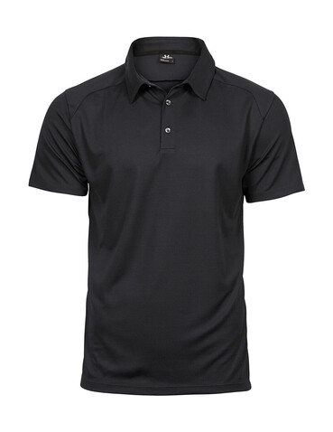 Tee Jays Luxury Sport Polo, Black, M bedrucken, Art.-Nr. 572541014