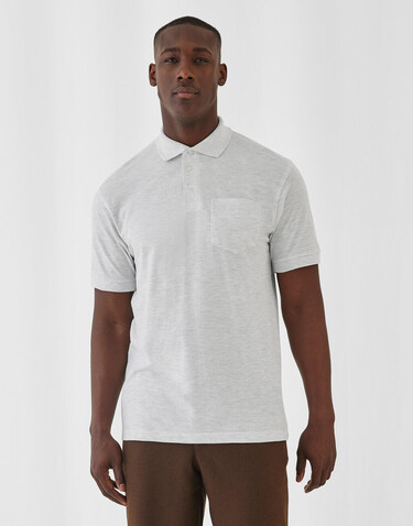 B &amp; C Safran Pocket Polo, Red, 2XL bedrucken, Art.-Nr. 574424007