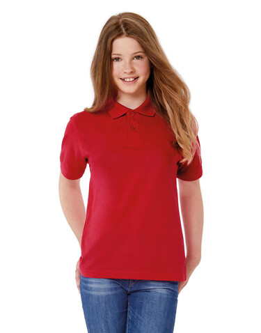 B &amp; C Safran/kids Polo, White, 9/11 (134/146) bedrucken, Art.-Nr. 588420006
