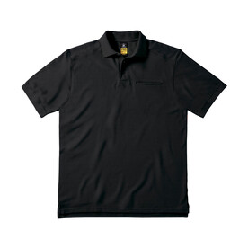 B & C Skill Pro Workwear Pocket Polo, Black, S bedrucken, Art.-Nr. 590421013 B & C Skill Pro Workwear Pocket Polo, Black, S bedrucken, Art.-Nr. 590421013