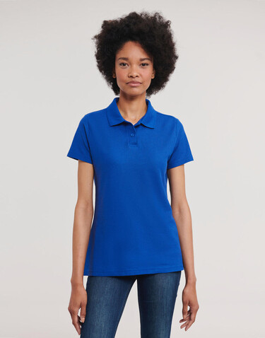 Russell Europe Ladies` Classic Polycotton Polo, White, XS bedrucken, Art.-Nr. 593000002